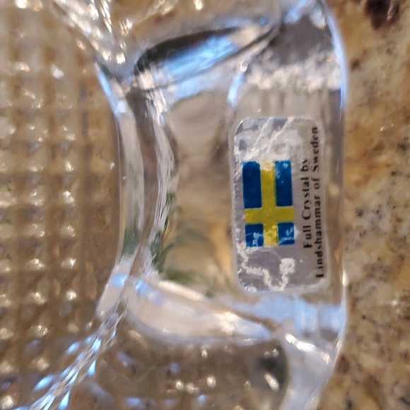 Vintage Crystal picture frame by Lindshammar of Sweden from the 70s - Picture 2 of 11